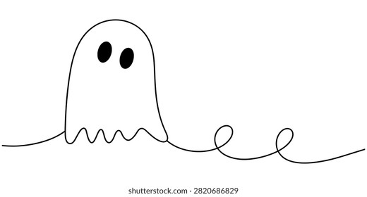 Cute little ghost drawing