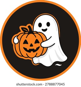 Cute Little Ghost Holding