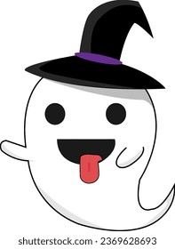 Cute little ghost on Halloween