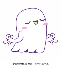 cute little ghost vector illustration set, ghost halloween