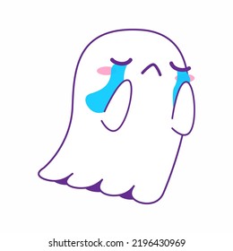 cute little ghost vector illustration set, ghost halloween