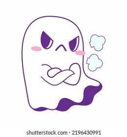 cute little ghost vector illustration set, ghost halloween