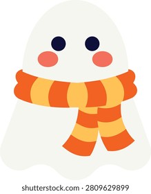 Cute Little Ghost Wearing