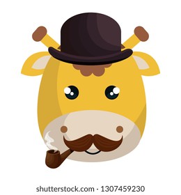 cute little giraffe character