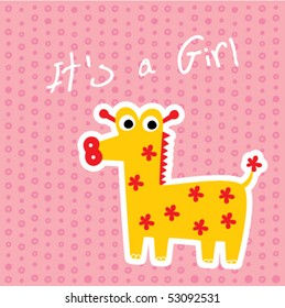 cute little giraffe girl