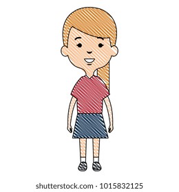 cute and little girl