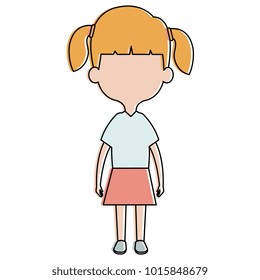 cute and little girl