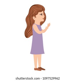 cute little girl avatar character