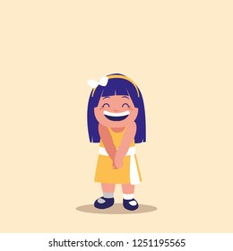 cute little girl avatar character