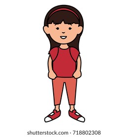 cute little girl avatar character