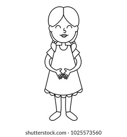 cute little girl character