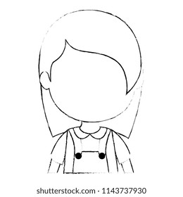 cute and little girl character