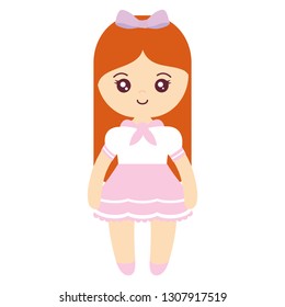 cute and little girl character