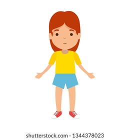 cute little girl character