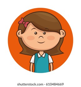 cute little girl character