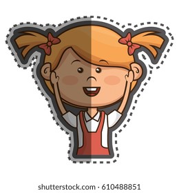 cute little girl character