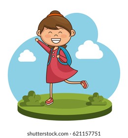 cute little girl character