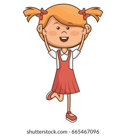 cute little girl character
