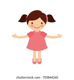 cute little girl character
