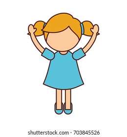 cute little girl character