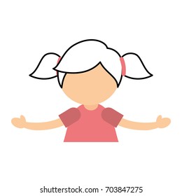 cute little girl character