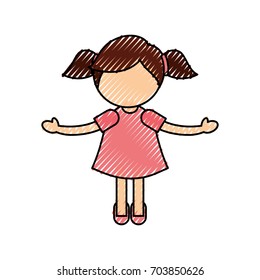cute little girl character