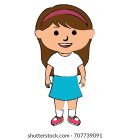 cute little girl character