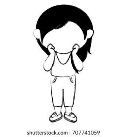 cute little girl character