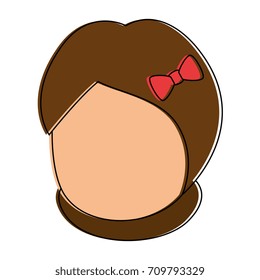 cute and little girl character