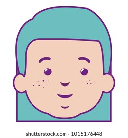 cute and little girl head