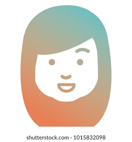 cute and little girl head