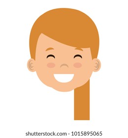 cute and little girl head