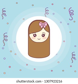 cute and little girl head