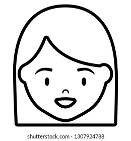 cute and little girl head