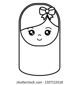 cute and little girl head