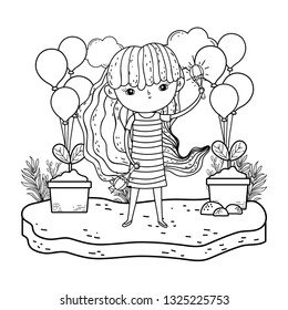 cute little girl playing maracas