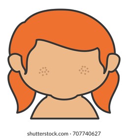 cute little girl shirtless character