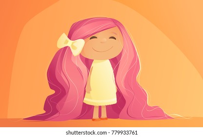 Cute Little Girl Smiling
