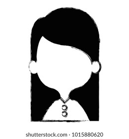 cute and little girl vector illustration design