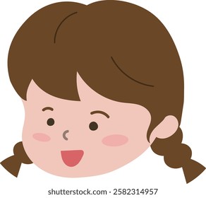 a cute little girl's face