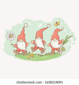 cute little gnome and elf/ magic collection