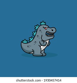 Cute kleine Godzilla cute Maskottdesign