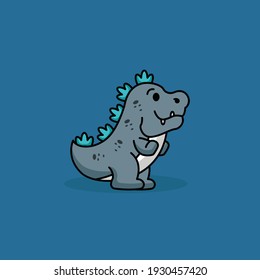 Cute kleine Godzilla cute Maskottdesign