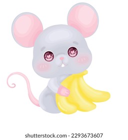 A cute little gray mouse, Ganesha's mouse.
