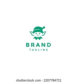 Cute Little Green Elf Logo Design