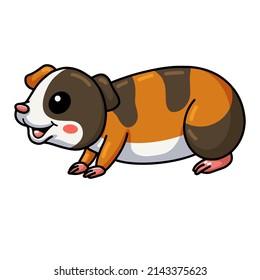 Cute little guinea pig cartoon