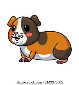 Cute little guinea pig cartoon