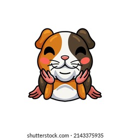 Cute little guinea pig cartoon