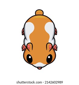 Cute little hamster cartoon character