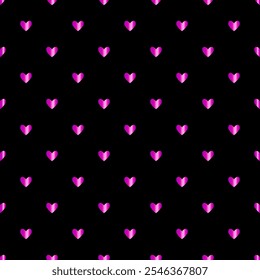 Cute little hearts in the background. Festive cover. Valentine's day wrapper. Vector illustration.